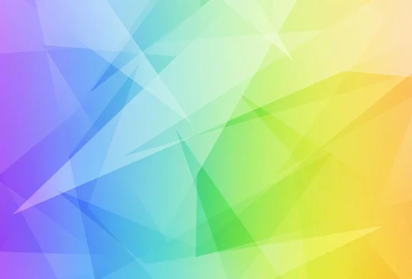 Leichte Mehrfarbige Vektorschablone Mit Kristallen Dreiecken Schöne Illustration Mit Dreiecken — Stockvektor