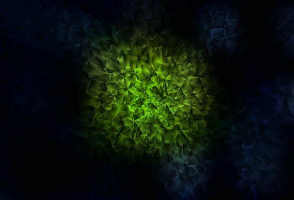 Σκούρο Πράσινο Διάνυσμα Χαμηλό Poly Φόντο Δημιουργική Γεωμετρική Απεικόνιση Στυλ — Διανυσματικό Αρχείο