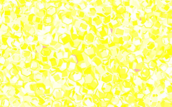 Modelo Vetor Amarelo Claro Estilo Hexagonal Hexágonos Coloridos Fundo Borrão —  Vetores de Stock