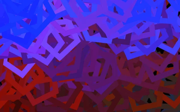 Bleu Foncé Disposition Vectorielle Jaune Avec Des Formes Hexagonales Fond — Image vectorielle