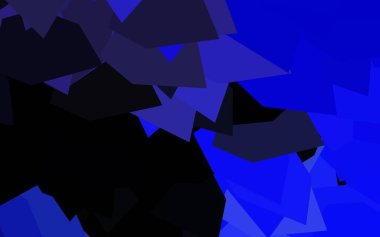 Çizgileri ve üçgenleri olan koyu mor vektör düzeni. Renkli üçgenli modern soyut illüstrasyon. Bir cep telefonu için arka plan.