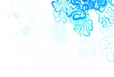 Soyut şekilli hafif BLUE vektör arkaplanı. Rastgele şekillerle soyut tarzda dekoratif tasarım. Kartvizitiniz için modern tasarım.