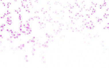 Lekeli açık pembe vektör arkaplanı. Bulanık yağmur damlaları olan soyut bir çizim. Poster ve web siteleri için tasarım.