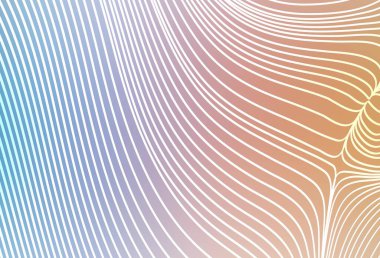 Açık mavi, sarı vektör arkaplan ve düz çizgiler. Soyut şablon üzerinde çizgileri olan renkli, parlak bir illüstrasyon. Meşgul web siteleriniz için şablon.