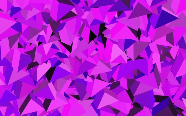 Modèle Vectoriel Violet Foncé Avec Cristaux Triangles Illustration Abstraite Moderne — Image vectorielle