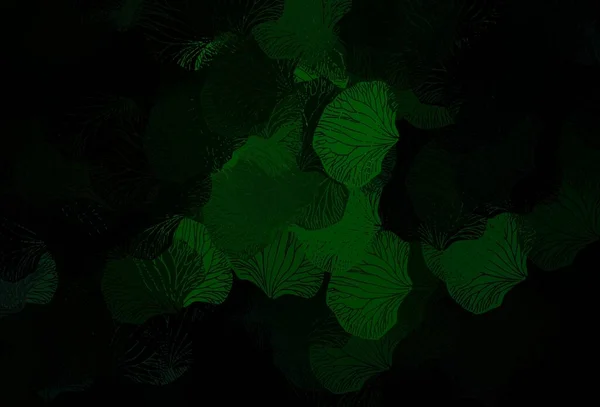 Темно Зеленый Вектор Дизайна Листьями Современная Геометрическая Абстрактная Иллюстрация Листьями — стоковый вектор