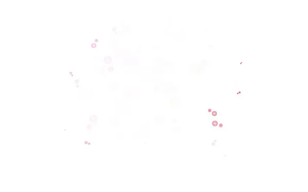 Světlé Růžové Vektorové Pozadí Bublinami Rozmazané Bubliny Abstraktním Pozadí Barevným — Stockový vektor