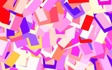 Açık pembe, renkli altıgenli sarı vektör dokusu. Renkli altıgenli bir resim seti. Reklamınız için bir kalıp, kitapçıklar.