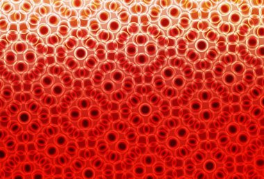 Noktalı açık kırmızı vektör arkaplanı. Bulanık yağmur damlaları olan soyut bir çizim. Poster ve web siteleri için tasarım.