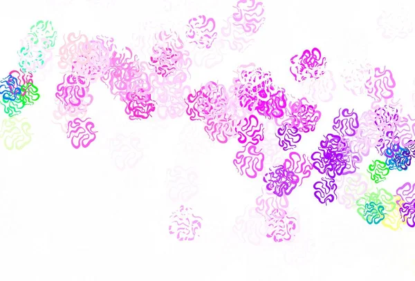 Açık yeşil, soyut şekilli kırmızı vektör dokusu. Rastgele şekillerle soyut tarzda dekoratif tasarım. İşiniz için en iyi akıllı tasarım.