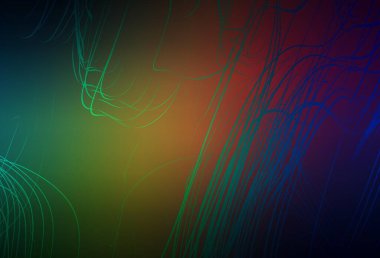 Koyu yeşil, kırmızı vektör soyut arkaplan. Gradyan tasarımlı, soyut, ışıltılı çizimler. Çalışmalarınız için akıllı tasarım.