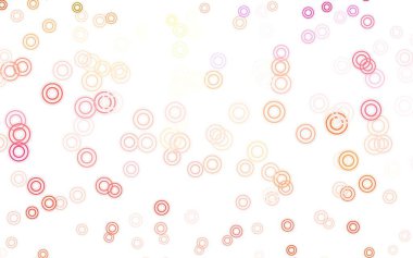 Küresel ışık çok renkli vektör deseni. Doğa tarzında bulanık halkaları olan güzel renkli çizimler. Duvar kağıtlarının dokusu için desen.