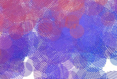 Açık mavi, noktalı kırmızı vektör arkaplanı. Bulanık yağmur damlaları olan soyut bir çizim. Reklamlar, broşürler için desen.