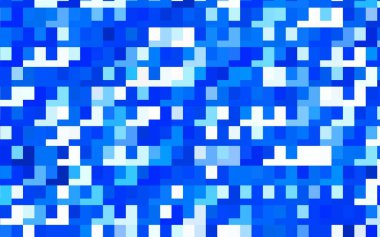 Çizgileri, dikdörtgenleri olan hafif BLUE vektör düzeni. Soyut stil ve dikdörtgenlerle dekoratif tasarım. Reklamlar için desen.