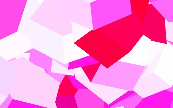 Patrón Vectorial Rosa Claro Con Hexágonos Colores Ilustración Abstracta Con — Archivo Imágenes Vectoriales