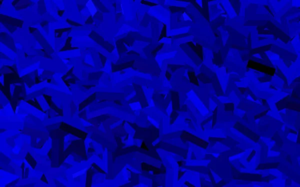 Latar Belakang Vektor Blue Gelap Dengan Bintang Berwarna Desain Dekoratif - Stok Vektor