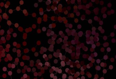 Koyu kırmızı vektör şablonu ve yapay zeka yapısı. Renkli yapay zeka yapısı, eğimli çizgiler ve noktalar. Teklif verilerinin tanıtımı için akıllı tasarım.