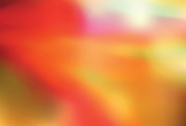 Açık Kırmızı, Sarı vektör soyut parlak şablonu bulanıklaştırdı. Gradyan ile modern soyut çizim. Marka kitabı için zarif bir arkaplan.