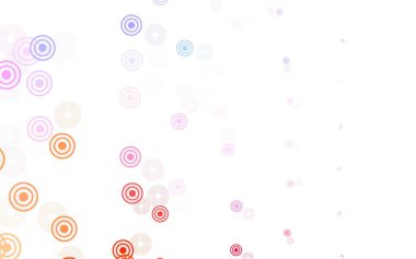 Açık mavi, daireli sarı vektör şablonu. Renkli su damlaları olan modern soyut çizimler. Marka kitabınız için yeni şablon.