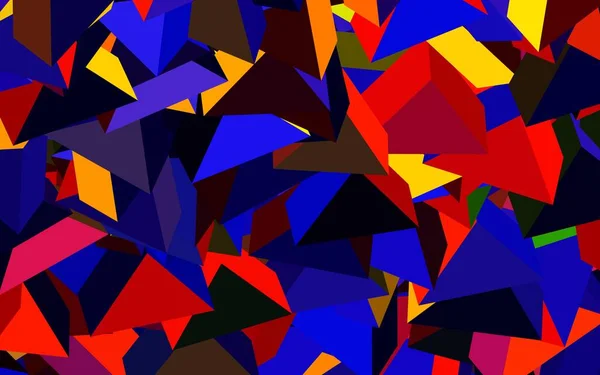 Dunkelblaues Rotes Vektormuster Mit Polygonalem Stil Abstrakte Gradienten Illustration Mit — Stockvektor