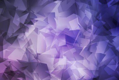 Açık Mor vektör eğimli üçgenler. Yarım ton şeklinde, üçgenli yaratıcı illüstrasyon. Broşürünüz için yepyeni bir tasarım..