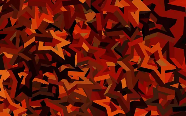 Donker Oranje Vector Textuur Met Prachtige Sterren Sterren Wazig Abstracte — Stockvector