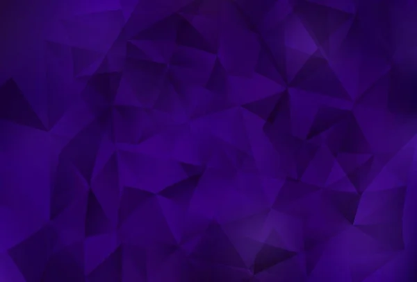 Темно Фиолетовый Векторный Фон Треугольниками Блестящие Абстрактные Иллюстрации Треугольными Формами — стоковый вектор
