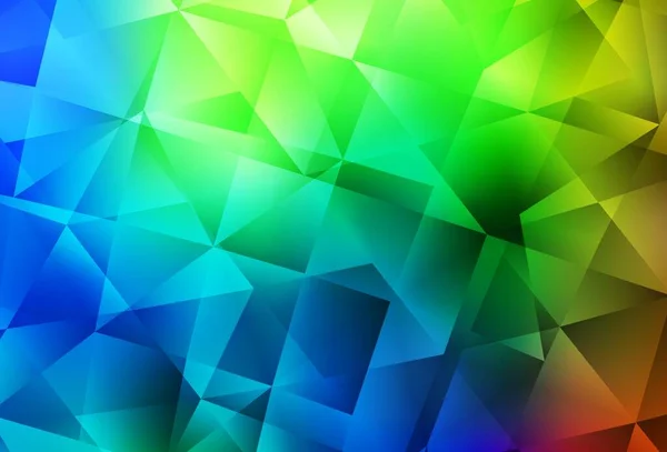 Texture Mosaïque Triangle Vectoriel Multicolore Foncé Illustration Abstraite Polygonale Avec — Image vectorielle