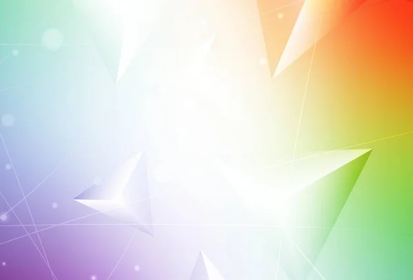 Шаблон Светлых Многоцветных Векторных Треугольников Яркая Красочная Иллюстрация Треугольниками Новый — стоковый вектор