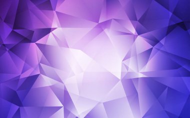 Açık Pembe, mavi vektör düşük polimer arkaplan. Çokgen biçiminde, gradyan ile renkli çizimler. Marka kitabınız için yeni şablon.