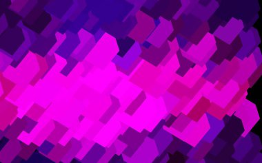 Çizgileri, dikdörtgenleri olan koyu mor vektör düzeni. Soyut arkaplanda dikdörtgenler ve renkli gradyanlar. Web siteleri için şablon kullanılabilir.