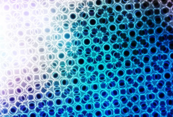 Heller Blauer Vektorhintergrund Mit Blasen Verschwommenes Dekoratives Design Abstrakten Stil — Stockvektor