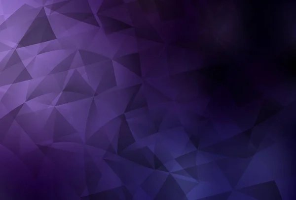Fond Vectoriel Violet Foncé Avec Triangles Belle Illustration Avec Des — Image vectorielle