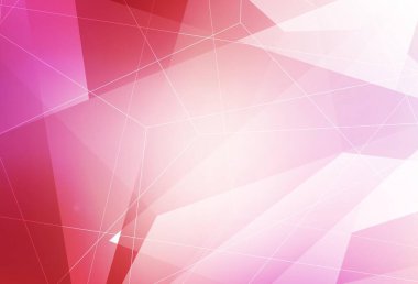 Çizgileri ve üçgenleri olan açık pembe vektör düzeni. Doğa tarzında üçgenleri olan güzel bir çizim. İniş sayfası için modern şablon.