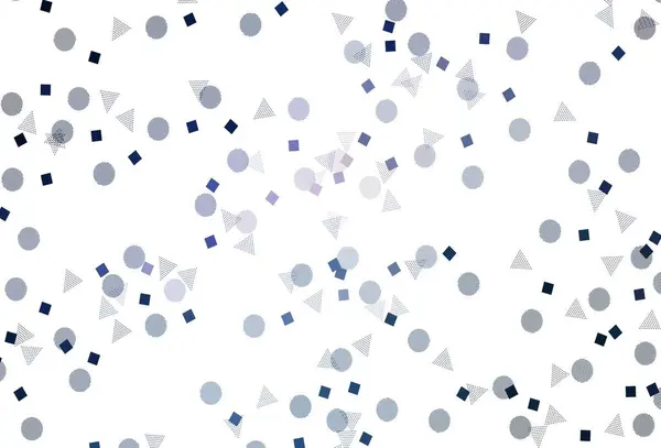 Светло Розовый Синий Векторный Фон Треугольниками Кругами Кубиками Иллюстрация Красочными — стоковый вектор