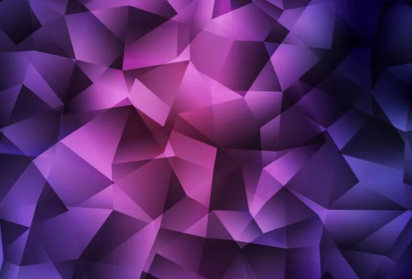 Dark Purple Pink Vetor Abstrato Fundo Poligonal Ilustração Colorida Estilo —  Vetores de Stock