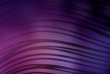 Bükülmüş çizgileri olan koyu pembe vektör düzeni. Çağdaş gradyan soyut çizgileri olan çizimler. Reklamınız için yepyeni tasarım..