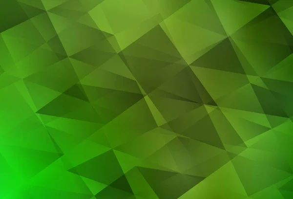 Світло Зелений Жовтий Вектор Сяючий Трикутний Фон Креативна Геометрична Ілюстрація — стоковий вектор