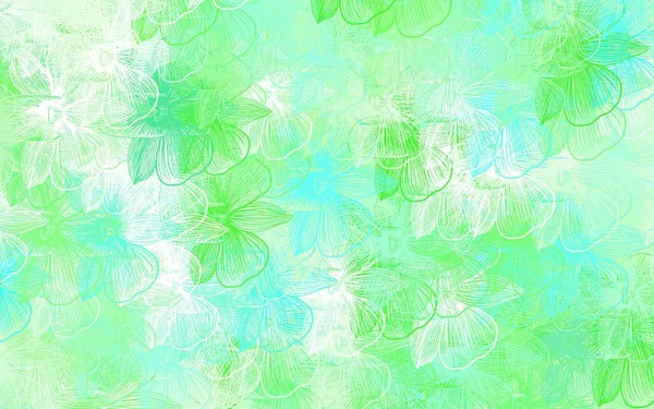 Luz Verde Vetor Abstrato Fundo Com Flores Glitter Ilustração Abstrata — Vetor de Stock