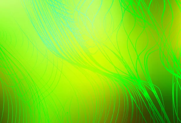 Hijau Muda Vektor Kuning Kabur Templat Cerah Ilustrasi Abstrak Glitter - Stok Vektor