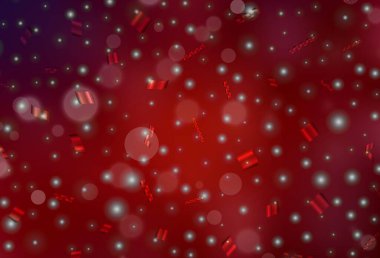 Daire şekilli koyu kırmızı vektör düzeni. Renkli su damlaları olan modern soyut çizimler. İş reklamları için akıllı tasarım.