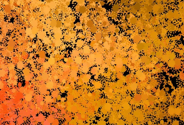 Fond Vectoriel Orange Foncé Avec Des Formes Abstraites Design Décoratif — Image vectorielle