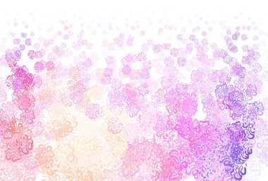 Açık pembe, soyut şekilli sarı vektör arkaplan. Modern tarzda değişen renkli kaotik formlar. İşiniz için en iyi akıllı tasarım.