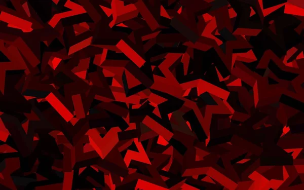 Fundo Vetorial Vermelho Escuro Com Linhas Triângulos Glitter Ilustração Abstrata —  Vetores de Stock