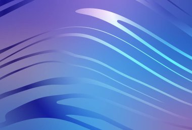 Açık Pembe, kıvrımlı çizgileri olan mavi vektör şablonu. Eğri şekilli yepyeni renkli bir tasvir. Web siteniz için soyut tasarım.