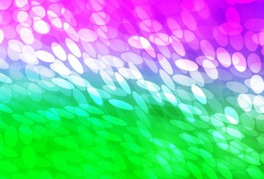 Açık Pembe, noktalı yeşil vektör arkaplanı. Bulanık yağmur damlaları olan soyut bir çizim. Güzel web siteleri için desen.