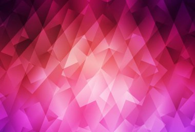 Açık pembe, çizgili sarı vektör düzeni, dikdörtgenler. Renkli dikdörtgenlerle modern soyut çizimler. İş ilanları, broşürler, broşürler için desen