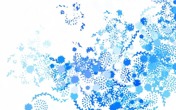 Fond Gribouillis Vectoriel Violet Clair Avec Des Fleurs Fleurs Gribouillis — Image vectorielle