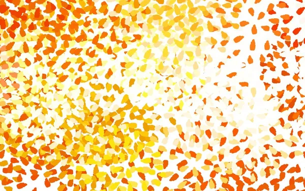 Світло Оранжевий Векторний Візерунок Випадковими Формами Проста Барвиста Ілюстрація Абстрактними — стоковий вектор