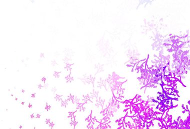 Açık Mor, pembe vektör zarif duvar kağıdı ve sakura. Yaprakları ve dalları olan yepyeni renkli bir illüstrasyon. Web siteleri ve pankartlar için desenli desen.